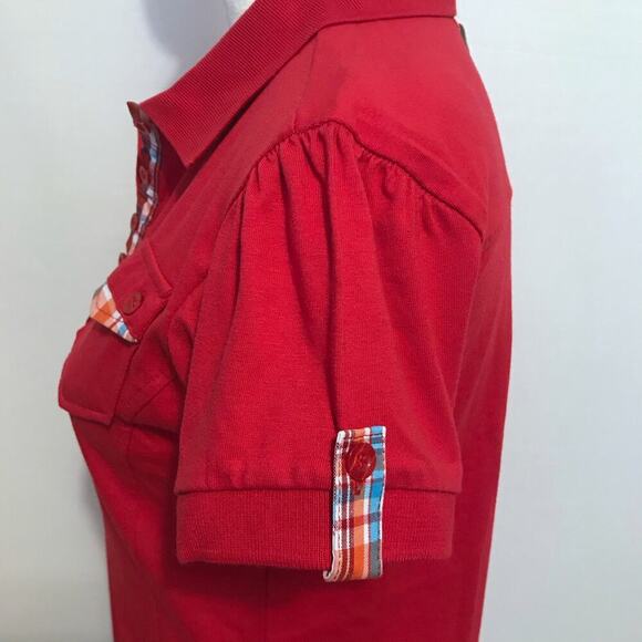 More to Love NWT Red Polo Shirt Women Various - Picture 6 of 13